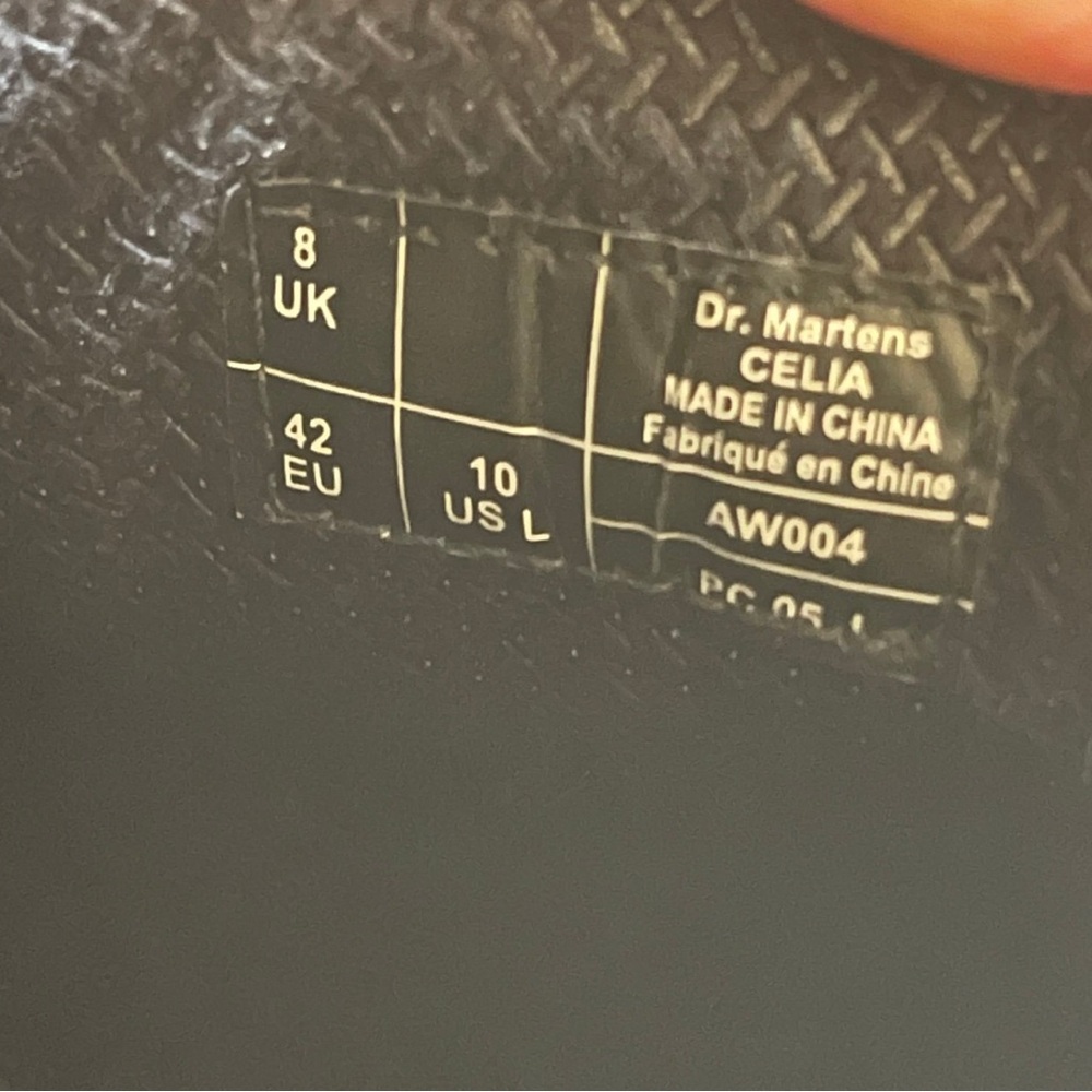 Dr. Martens Black Celia Leather Oxfords AW004 - Picture 6 of 6